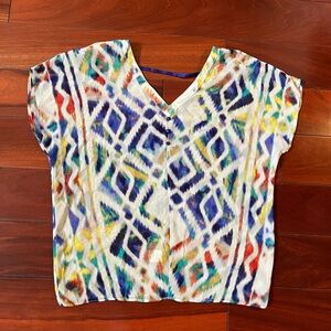 Colorful Geometric Patterned Top